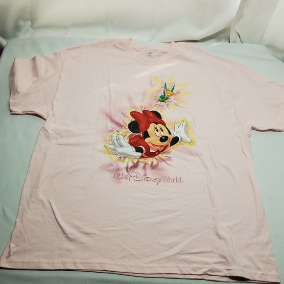 Disney Tops - Disney World Minnie Mouse Tink Pink Shirt 2XL